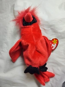 Ty Beanie Babies Mac The Cardinal Plüschtier - Bild 1 von 12