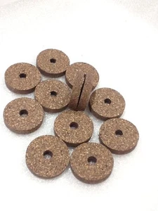 Cork Rings 12 Superior Brown Burl 1 1/4" x 1/4" x 1/4", Excellant Quality!! - Picture 1 of 5