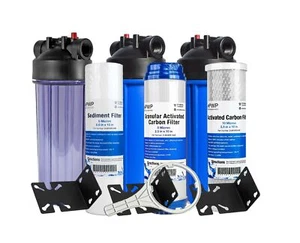 Kit de filtración de tres etapas con sedimentos, GAC y cartuchos de carbono - Imagen 1 de 5
