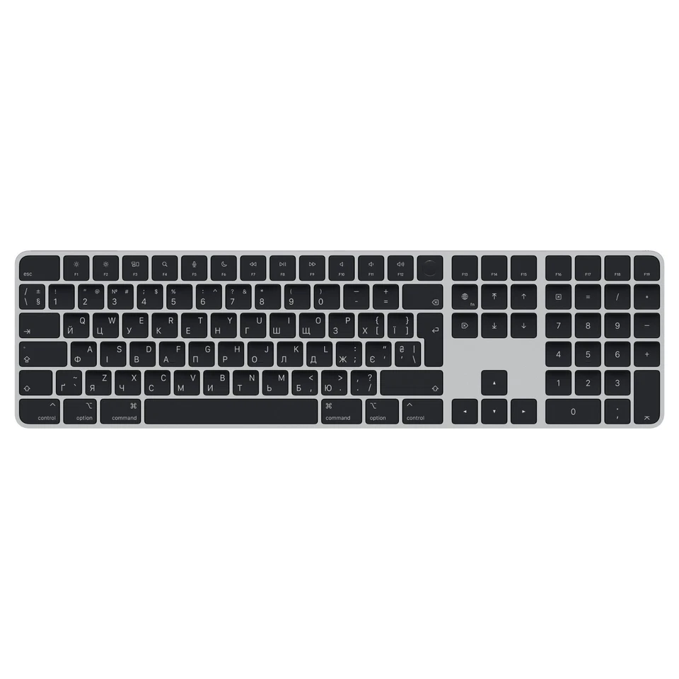 Apple Magic Keyboard With Touch ID & Numeric Keypad For Mac Models- Ukrainian - Image 1 of 2