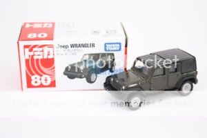 Takara Tomica Tomy #80 Jeep WRANGLER Black Scale 1/65 Diecast Toy Car Japan