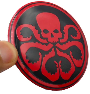 1 pegatina emblema insignia de calcomanía Hydra automóvil camión 56 mm en forma de cúpula negra/roja - Imagen 1 de 12