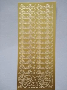 STICKER SHEET Design 'It's a Girl' - Scrapbooking, Invitations, Gifts+ - Picture 1 of 3