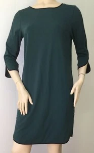 CYNTHIA ROWLEY Deep Emerald Green 3/4 Sleeve Dress (Size 4) - Picture 1 of 8