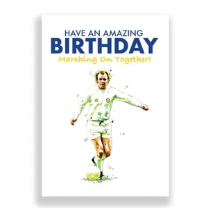 LEEDS UNITED BIRTHDAY CARD | Billy Bremner Birthday Card - Picture 1 of 3