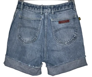 Pantaloncini tagliati Sasson Jean vintage anni '70 - vita 24 pollici - misure sotto - Foto 1 di 10