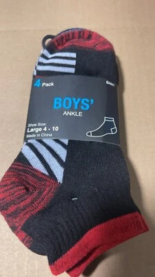 PACK DE 4 CALCETINES TOBILLEROS NIÑOS TALLA 4-10 Foto 1 de 4