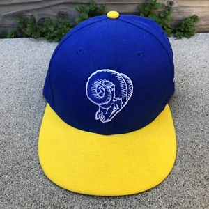 NEW ERA Los Angeles Rams Fitted Hat 7 1/2 Blue 59Fifty NFL Football Cap - Picture 1 of 8