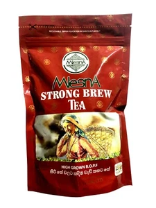 100% Pure Ceylon tea, Mlesna Strong Brew high grown BOPF Ceylon Black Tea 400g - Picture 1 of 2