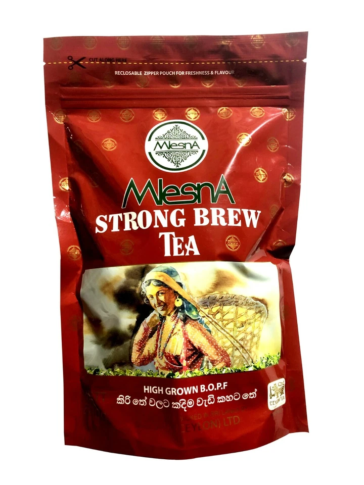 Té de Ceilán 100 % puro, Mlesna Strong Brew alto crecimiento BOPF té negro de Ceilán 400 g Foto 1 de 2