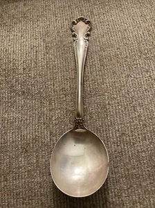 Antique Alvin Simons Bros Old Flanders Sterling Silver Large Soup Spoon 1905 - Picture 1 of 9