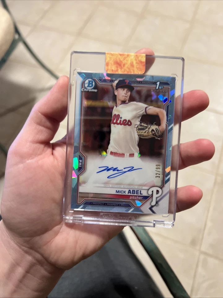 2021 Bowman Sapphire Edition - Chrome Prospects Autograph Mick Abel #BSPA-MA... - Image 1 of 4