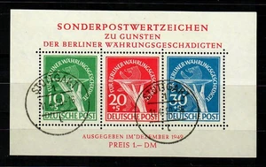 Berlin Block 1, gestempelt Stuttgart 1950, BPP Attest - Bild 1 von 3