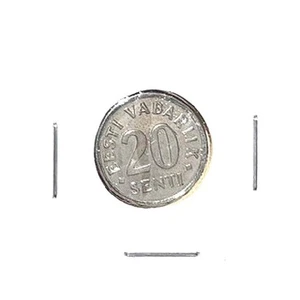 ESTONIA 20 SENTI UNC coin 2003 KM #23a HIGH DATE - Picture 1 of 2