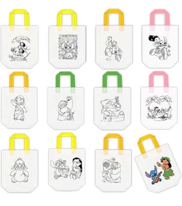 Lilo und Stitch Coloring Goodie Bags Party Geschenktüten wiederverwendbar 12 Tüten - Bild 1 von 6
