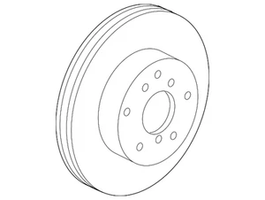 Genuine Toyota Disc Brake Rotor (Front) 43512-06150 - Picture 1 of 4