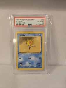 Psa 10 1999 1st Edition Staryu (GERMAN) 65/102 Pokemon Card  - Picture 1 of 2