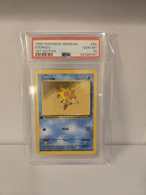Psa 10 1999 1st Edition Staryu (GERMAN) 65/102 Pokemon Card  - Image 1 of 2