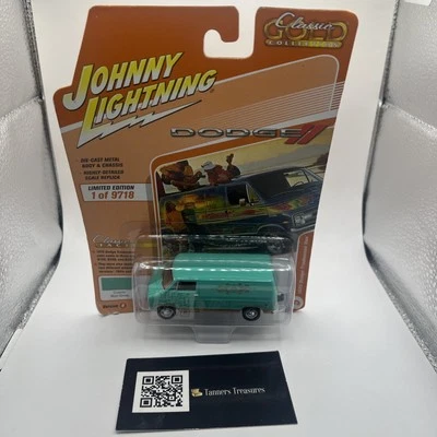 2021 Johnny Lightning Classic Gold - Verde perfeito 1976 Dodge Tradesman Van - Imagem 1 de 4