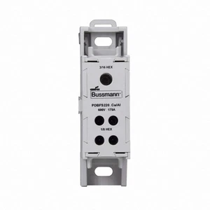 BUSSMANN PDBFS220 Power Distr Block,Al/Cu,600V AC/DC 3ZJA3 - Picture 1 of 1