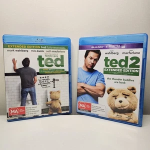 Ted and Ted 2 Blu Ray Extended Edition Mark Walhberg Seth MacFarlane - Universal - Picture 1 of 8