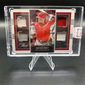 Bryson Stott #RQJ-BS RC Quad Patch MULTI COLOR 24/60 2022 Panini Three and Two - Bild 1 von 3
