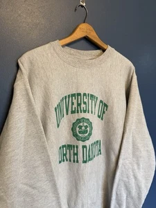 Y2K Champion Reverse Weave University Of North Dakota Sweatshirt Größe Large - Bild 1 von 3