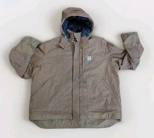 Carhartt Mens Full Swing Loose Fit Washed Duck Fleece-Lined Active Jacket Sz 3XL - Picture 1 of 14