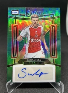 2023-24 Panini Select Soccer Borna Sosa Select Autographs Green Prizm /5 Ajax - Bild 1 von 2