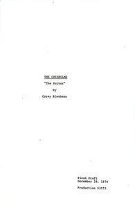 The Chisholms Script "The Suitor" by Corey Blechman Final Draft 1979 - Bild 1 von 3