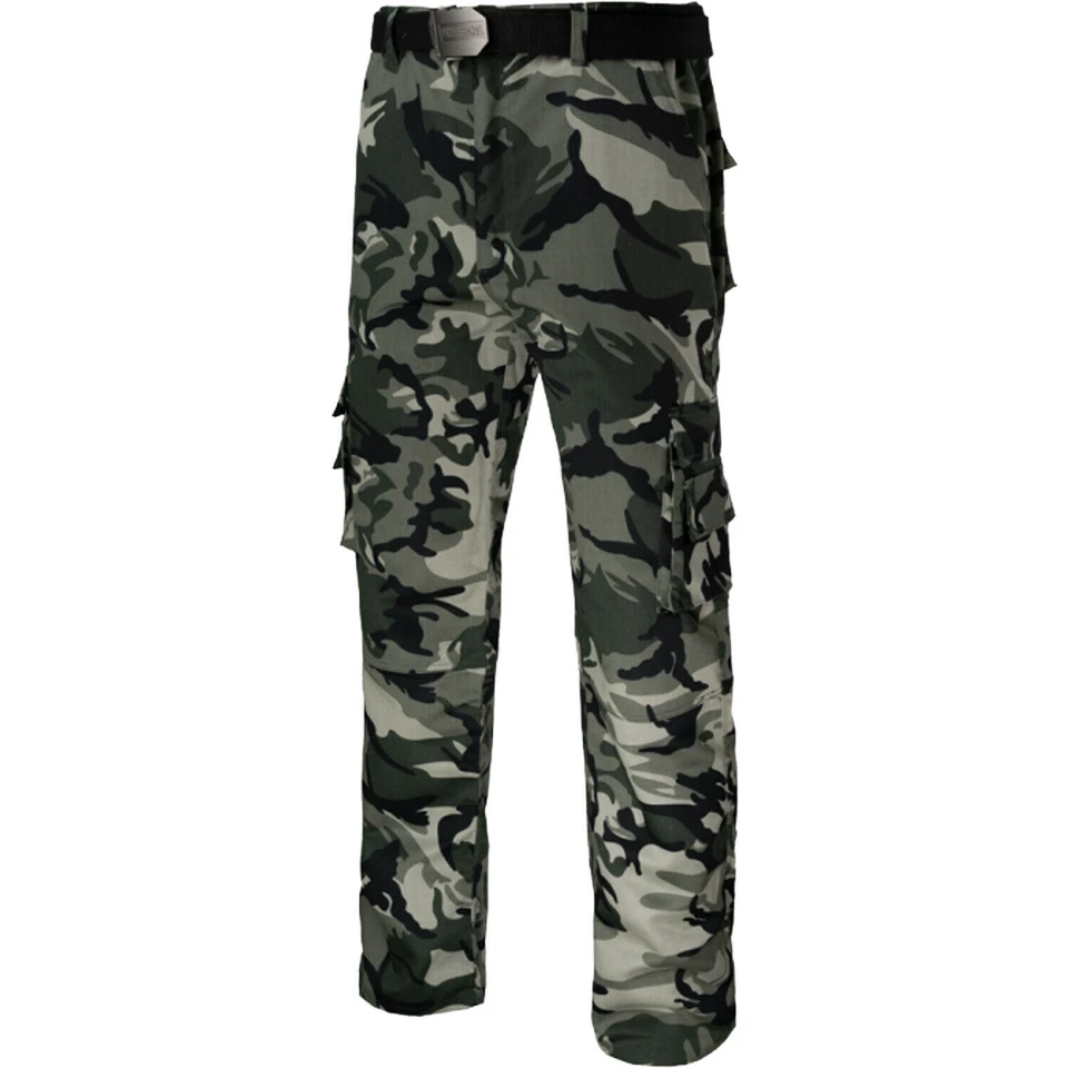 Arbeitshose Sicherheitshose Tarnhose Camouflage Anglerhose Försterhose Gr. 44-64 - Bild 1 von 4