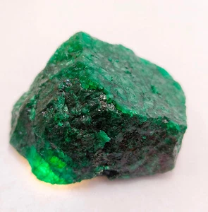 366 quilates piedra preciosa suelta áspera verde esmeralda verde zambia natural V11 - Imagen 1 de 4