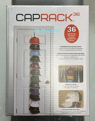 PERFECT CURVE Puerta Pared Gorra de Béisbol Estante 36 Organizador MÁXIMO AHORRO DE ESPACIO Foto 1 de 4