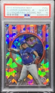 2019 Vladimir Guerrero Jr Bowman’s Best Atomic Ref. Franchise Fav. PSA 10 GEM RC - Picture 1 of 2