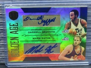 2010-11 Gold Standard Darrell Griffith Mark Eaton Golden Age Auto #6/50