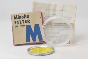 @ SakuraDo Camera @ Mint & Rare! @ Vintage Minolta Y48 Yellow 55mm Lens Filter - Picture 1 of 6