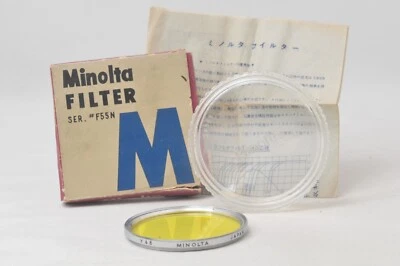 @ SakuraDo Camera @ Mint & Rare! @ Vintage Minolta Y48 Yellow 55mm Lens Filter - Image 1 of 4