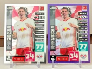 2020-21 Topps Chrome Match Attax Bundesliga Dominik Szoboszlai Purple #142/299