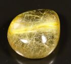 44 Ct Natural Translucent Golden Rutilated Pear Cabochon Pendant Gemstone Ew-252