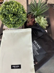 Prada Beauty Pouch Drawstring Pastel Light Green with Dust Bag NEW - Picture 1 of 2