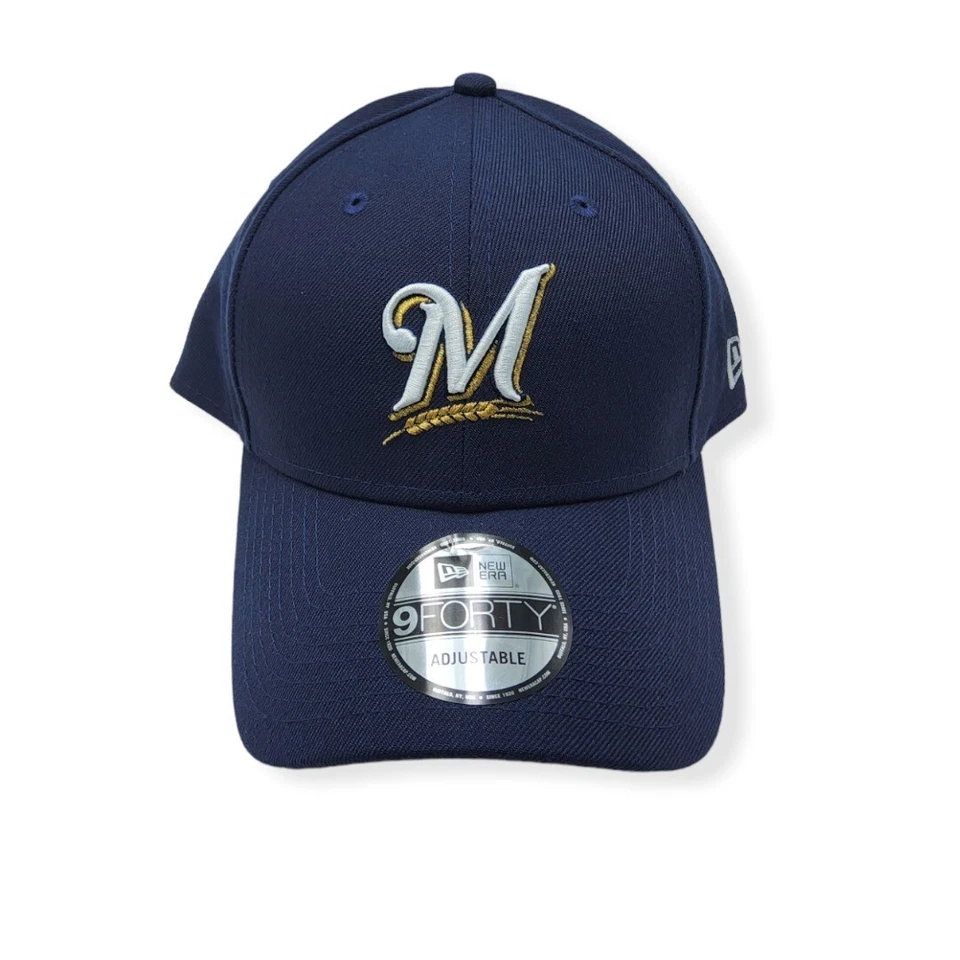 Milwaukee Brewers Era 9forty MLB The League Adjustable Strap Hat Cap 940