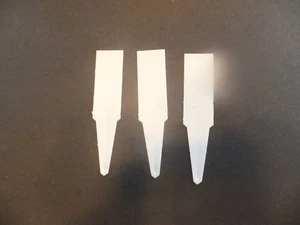 4.5" PLASTIC PLANT LABELS (Set of 100) white seed starting seedlings TAGS - Picture 1 of 3