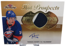 2013 Fleer Showcase Hot Prospects Thomas Hickey RPA Rookie Patch Auto RC /375