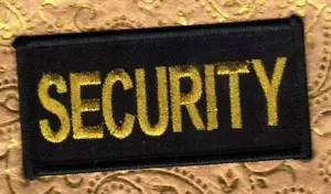 SECURITY Bar Style Patch 3-1/8" mal 1-1/2" Aufnähen Aufbügeln - Bild 1 von 2