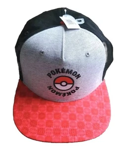 Pokemon Twill Color Blocked Flat Bill Snapback Hat. Youth Size. New - Picture 1 of 3