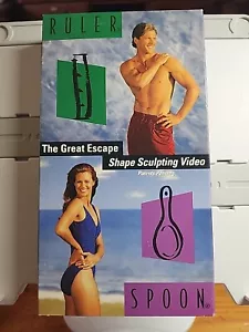 Escape Your Shape Ruler Spoon Shape Sculpting VHS Edward Jackowski Jr - Picture 1 of 3