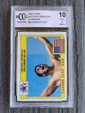 Cassius Clay 1983 Olympic Tops Card bccg 10 Mint! Ali