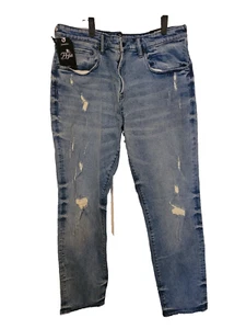 NWT PRPS Le Sabre Mens 42x34 Jeans Stretch Slim Tapered Blue MSRP $198 - Picture 1 of 11