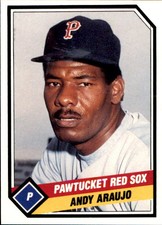 1989 Pawtucket Red Sox CMC #8 Andy Araujo Dominican Republic DR Baseball Card
