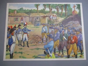 AT180 SCHULPLAKAT SCHULE NACHTIGALL HOF NAPOLEON 1. - HOCHCHE ET VENDENS - Bild 1 von 4